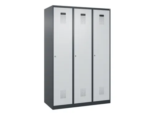 locker voor scheiding van kleding,HxBxD 1850x1200x500mm,3vak