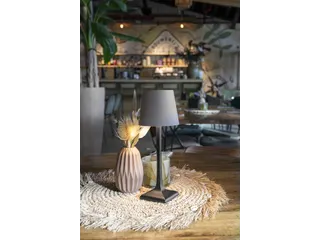 Securit Tafellamp Milano LED Zwart-Taupe oplaadbaar dimbaar - 6