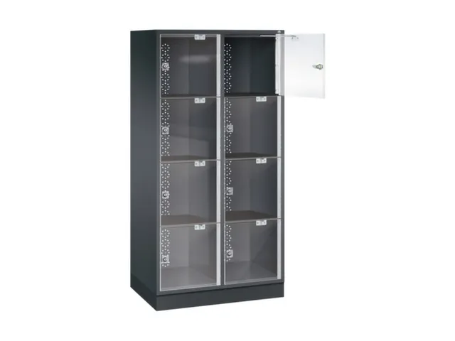 grootvolume-lockersysteem,HxBxD 1750x820x500mm,2x4vakken,cil.-slot