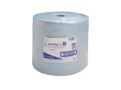 Wypall L40 7426 Poetsdoeken op rol blauw 3-laags