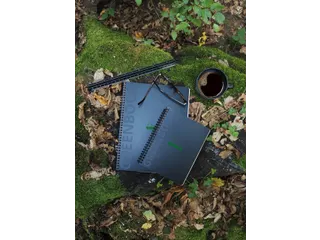 Notitieboek Rhodia Greenbook A5 lijn 6-gaats 180 pagina's 90gr zwart - 6