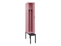 locker met bank,voor scheiding van kleding,HxBxD 2120x300x815mm,1vak