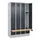 locker met bank,HxBxD 1950x1200x815mm,4vak,vak B 300mm,draaigrendel