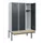 locker met bank,HxBxD 1950x1200x815mm,3vak,vak B 400mm,cilinderslot