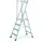platformladder,bordes HxBxD 1740x400x400mm,7trede(n),aluminium