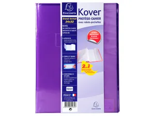 Schriftomslagen Kover transparant 24x32cm ass - 8