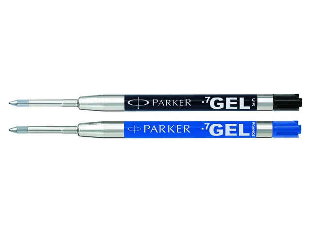 Gelschrijvervulling Parker Quink medium blauw blister à 1 stuk