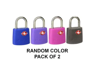 Hangslot Masterlock 2 gelijksluitend ABS cover TSA assorti kleur - 4