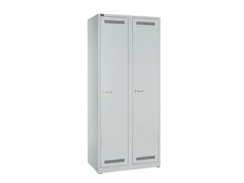 garderobekast,HxBxD 1850x800x500mm,2vak,vak B 400mm,cil.-slot