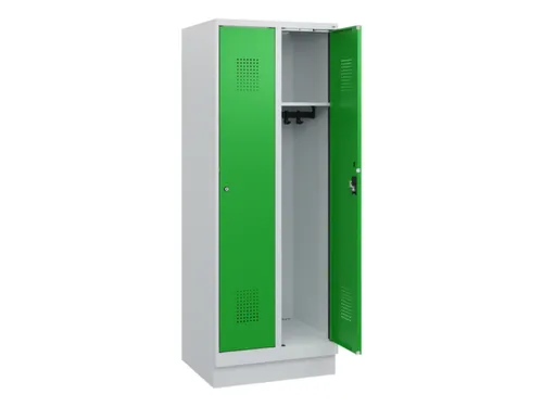 schoollocker,HxBxD 1630x600x500mm,2vak,vak B 300mm,cil.-slot,sokkel