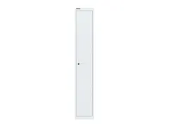 garderobekast,HxBxD 1802x305x305mm,1x2vak.,cil.-slot,romp verkeerswit