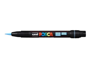 Brushverfstift Posca PCF350 Penseelpunt 1-10mm Lichtblauw - 1