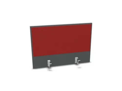opzetpaneel bureau aanbouw achter MS-donkergrijs BN4011-rood 800mm
