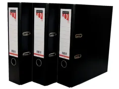 Ordner Quantore A4 80mm PP zwart Voordeelbundel