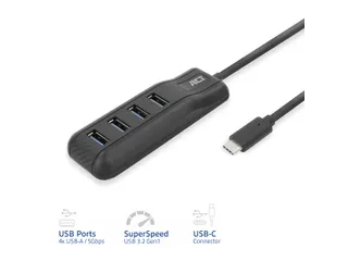 USB-C Hub 3.0 4 poorts USB-A - 8
