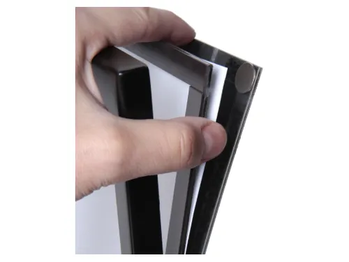 Office Magnetische Menustandaard met Acryl Vak A4 Zwart