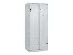 Z-garderobekast,HxBxD 1850x800x500mm,vak B 200/400mm,draaigrendel