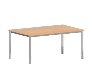 In hoogte verstelbaar bureau,HxBxD 720-840x1600x1000mm,NE-esdoorn - 2