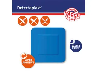Detectaplast 8142 Pleister waterafstotend blauw 38x38mm 100 Stuks - 2