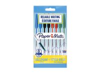 Balpen Paper Mate Entry line 045 1.0mm assorti zakje à 8 stuks