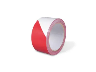 Waarschuwingslint 50mmx100.00m Rood Wit 36 Rol - 1