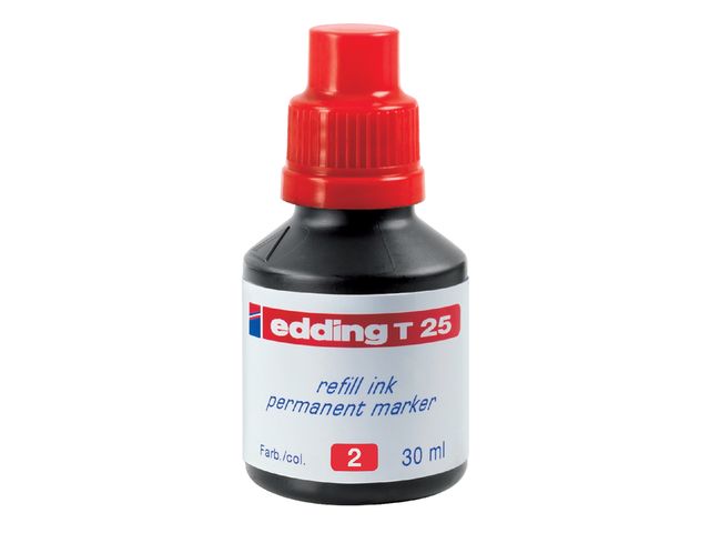 Viltstiftinkt edding T25 rood | EddingMarker.nl
