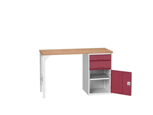 werkbank,HxBxD 930x1500x600mm,multiplexblad,2voeten/1container