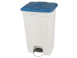 pedaalemmer,1x90l,HxBxD 820x500x412mm,romp PP wit,deksel PP blauw
