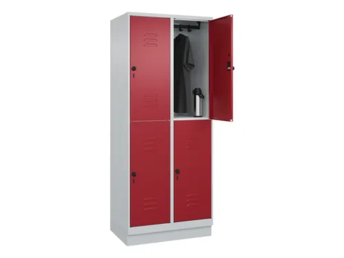 dubbeldekse locker,HxBxD 1950x800x500mm,2x2vak.,vak B 400mm