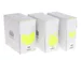 Etiquette sur rouleau 25mm jaune fluo + dévidoir 500 pièces