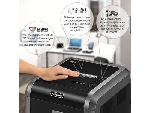 Papiervernietiger Fellowes 225ci Snippers 4x38mm Snippers P-4