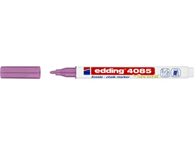 Krijtstift edding by Securit 4085 rond 1-2mm roze metallic
