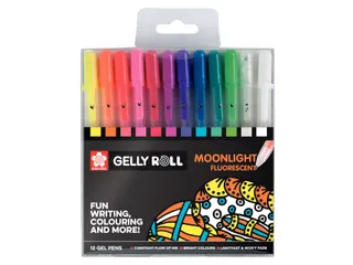 Gelschrijver Sakura Gelly Roll Moonlight fluorescent set à 12 kleuren - 4