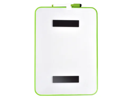 Whiteboard Desq 21.5x28cm + marker groen profiel