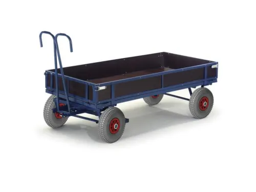 Handtrekwagen 700kg 960x660mm Houten Wanden Luchtbanden