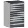 ladekast,HxBxD 1200x800x650mm,10lade(n),lade voor normale belastingen