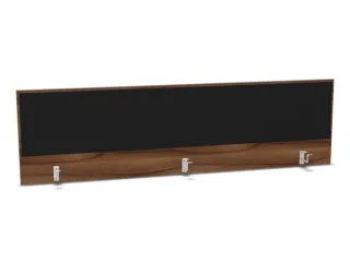 opzetpaneel bureau aanbouw achter NP-tiepolo nut BN8033-zwart 2000mm - 1