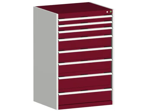 ladekast HxBxD 1200x800x650mm 8laden romp RAL7035 front RAL3004