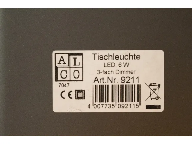 bureaulamp Alco LED antraciet/zilver 0,5 watt 12 LEDS 230V Dimbaar