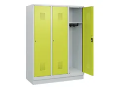 schoollocker,HxBxD 1630x1200x500mm,3vak,vak B 400mm,cil.-slot,sokkel