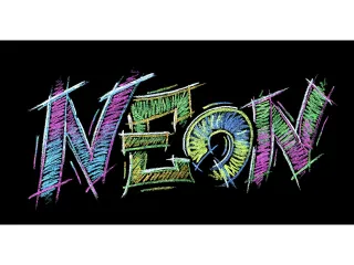 Kleurpotlood Black Edition 12 stuks neon+pastel in kartonnen etui - 9
