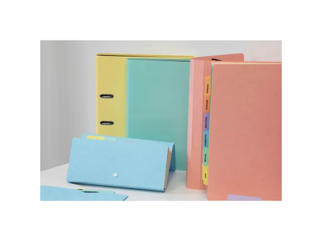 Pochette trieur carte multicolore 12 compartiments Aquarel - 34x24,5cm