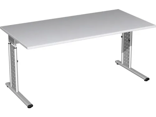 Bureau C-Poot Hxbxd 680-820X1600X800Mm Lichtgrijs