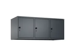 opzetkast,v. locker,3vak.,vak B 400mm,HxBxD 500x1200x500mm,vleugeldeur