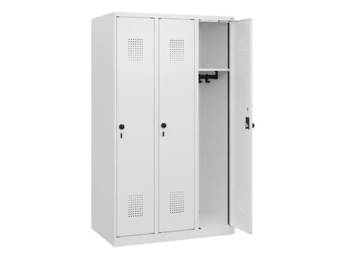 schoollocker,HxBxD 1530x900x500mm,3vak,vak B 300mm,draaigrendel