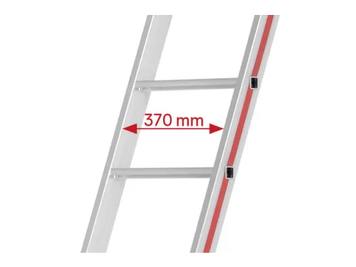 inhangstellingladder,balk L 4,19m,v. H tot 3,96m,16,verstevigde treden