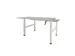 Dextro Slinger Duo zit/sta Bureau 120cm frame Wit blad Lichtgrijs