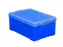 Opbergbox Really Useful 9 liter 395x210x140mm transparant blauw