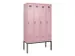 armoire vestiaire noir et blanc,HxlxP 2120x1200x500mm,4compart.