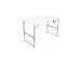 Table pliante BRASQ 120x60x74cm FC120 blanc
